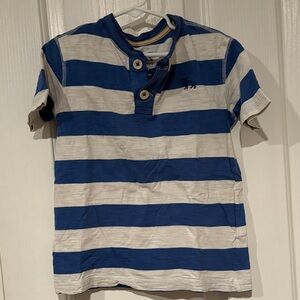 Old Navy Blue and White Striped Tee